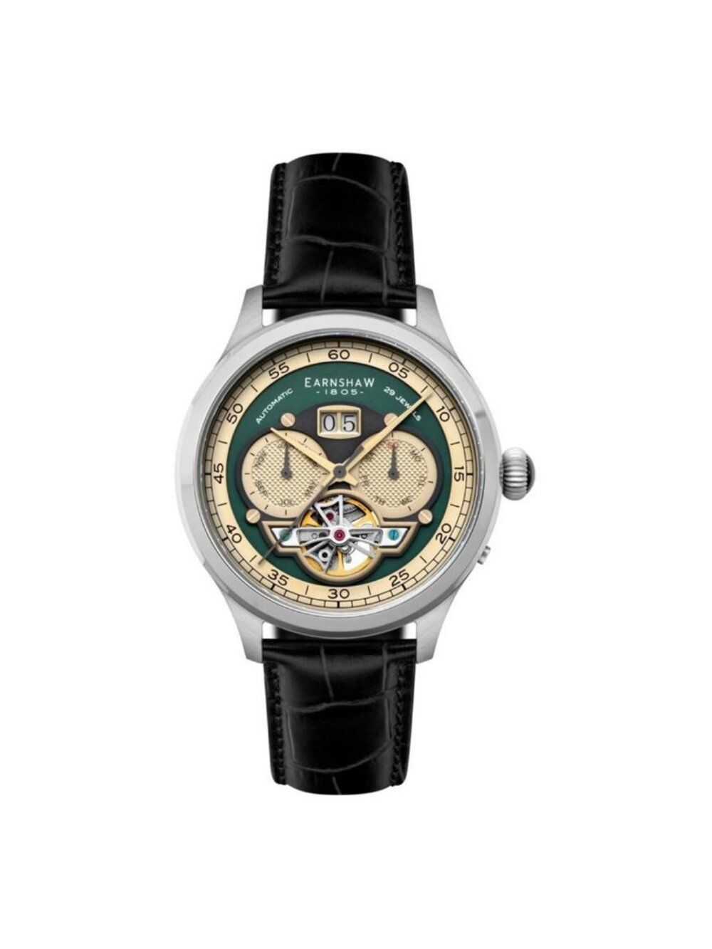 NWT Thomas Earnshaw Baron Green Dial Men's Watch